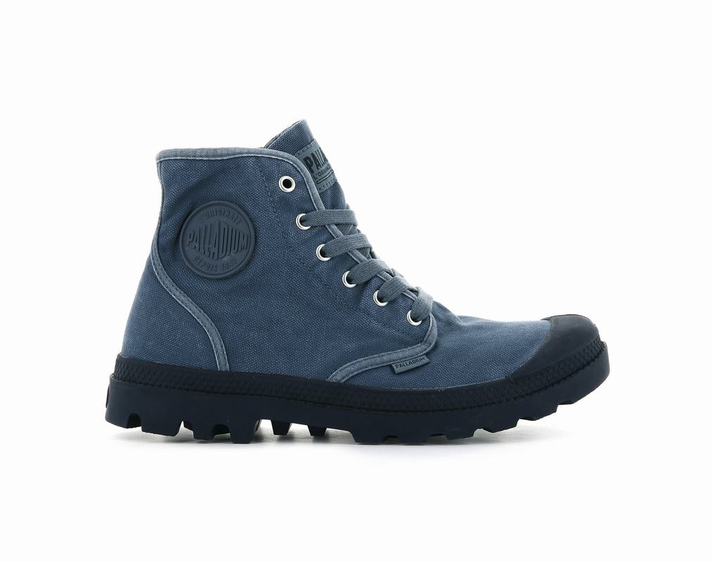 Palladium Pampa Hi Men's Boots Blue (AFQS87329)